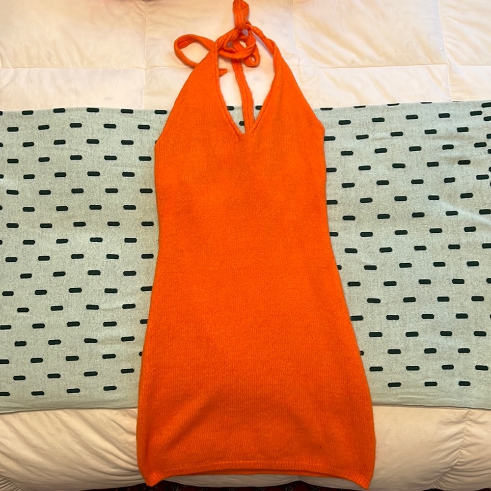 Princess Polly Orange Halter Dress
